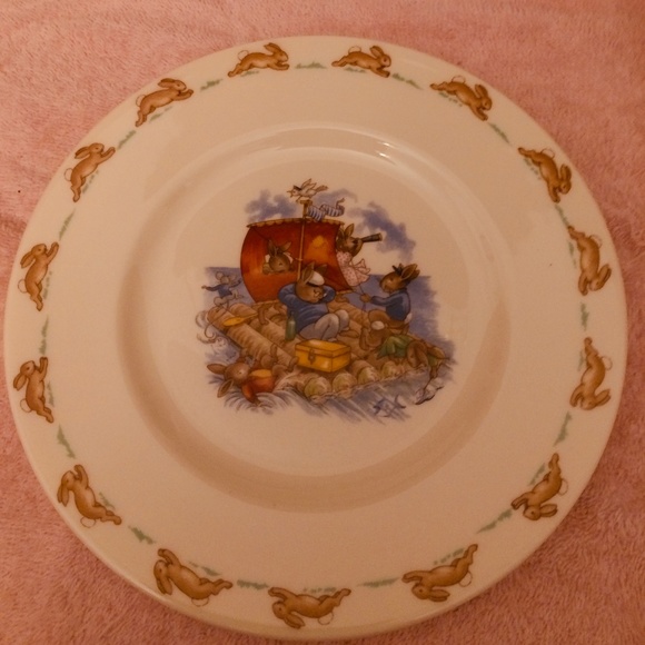 FIRM: NEW Vintage, BUNNYKINS, children's serving set never used - Picture 8 of 10